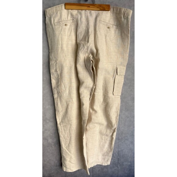 Tommy Bahama Men's Casual Lounge Pants Size Medium Waist 40 100% Linen Tan - Picture 5 of 9